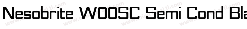 Nesobrite W00SC Semi Cond Black字体转换